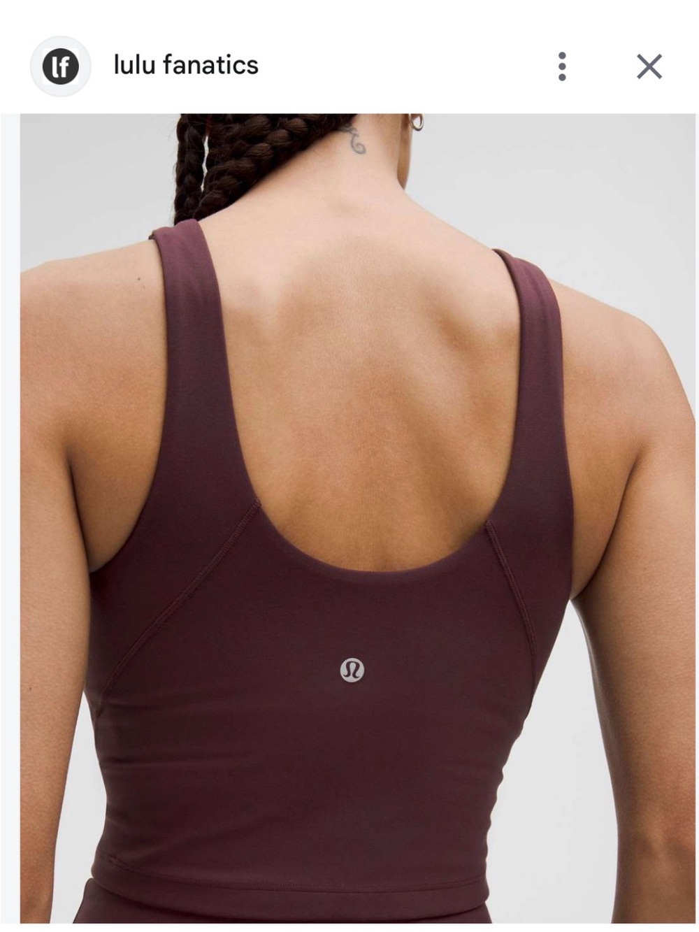 lululemon athletica Tank — Deep Plum